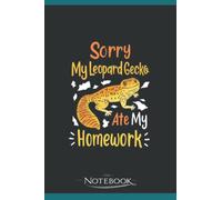Leopard Gecko Lizard Back to School Student 2 Notebook: Matte Finish Cover| Planner 6 x 9 Inch 120 Lined Notes| Gift for All Ages All Genders