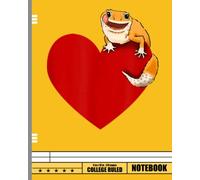 Leopard Gecko Lover Notebook: Reptile Composition Book Gift for Gecko Pet Owners, 8 x 10 in., 120 Wide Ruled Pages
