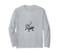 Leopard Gecko Mom and Dad Reptile Art Long Sleeve T-Shirt
