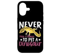 Leopard Gecko Never Miss A Chance To Pet A Dinosaur Case for iPhone 17