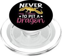 Leopard Gecko Never Miss A Chance To Pet A Dragon PopSockets PopGrip for MagSafe