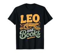 Leopard Gecko Owner Bookworm Reads Leo Book Lover Reader T-Shirt