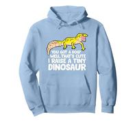 Leopard Gecko Owner I Raise A Tiny Leopard Gecko Pullover Hoodie, Adult Unisex, Dusty Blue, Small