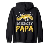 Leopard Gecko Papa Lizard Lizards Reptile Leopard Gecko Dad Zip Hoodie