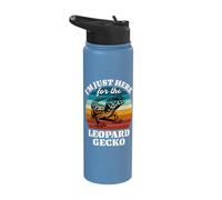 Leopard Gecko Pet Lizard Just Here for The Leopard Gecko Stainless Steel Insulated Water Bottle