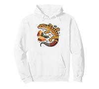 Leopard Gecko Pocket Graphic Tiny Leo Peeking Out Pullover Hoodie