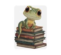 Leopard Gecko Reading Books Car Air Freshener Aromatherapy Tablet Hanging Decor for Rearview Mirror Dorm