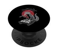 Leopard Gecko Sushi Anime Vintage Japanese Food Lover Kawaii PopSockets Adhesive PopGrip