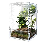 Leopard Gecko Tank 4.7x4.7x7.9in Clear Acrylic Ventilation