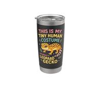 Leopard Gecko This is My Tiny Human Costume I'm Really A Stainless Steel Insulated Tumbler