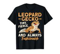 Leopard Gecko Tiny Fierce - Funny Reptile Keeper Gecko Fan T-Shirt