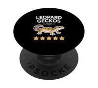Leopard Geckos Are Very Nice! Reptile Lover Leopard Gecko PopSockets Adhesive PopGrip