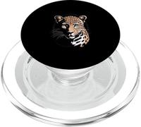 Leopard Head Portrait Wildlife Jungle PopSockets PopGrip for MagSafe
