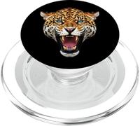 Leopard Head Wildcat Illustration Artwork PopSockets PopGrip for MagSafe
