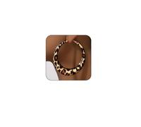 Leopard Hoop Earrings for Women Exaggerated 80s 90s Zebra Chunky Statement Hoops Earring Hypoallergenic Cows Big Hoops Y2k Jewelry Outfits Accessories, Metal, No Gemstone