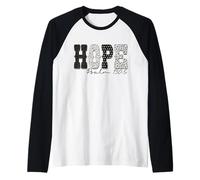 Leopard Hope Christian Bible Verse Jesus Religious Faith Raglan Baseball Tee