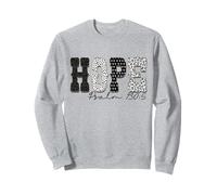 Leopard HOPE Christian Bible Verse Jesus Religious Faith Sweatshirt