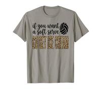 Leopard If You Want A Soft Serve Go Get Ice Cream Volleyball T-Shirt