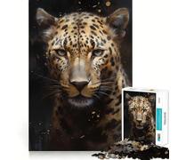 Leopard Imaginative Jigsaw Puzzle 1000 Piece for Teenagers Memory Fit Neat Cut Home Play Perfect Decor (50x75cm)
