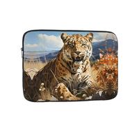 Leopard in search of prey 12 inch Prints Laptop Case - Slim and Portable, Suitable for Office Travel and Commute