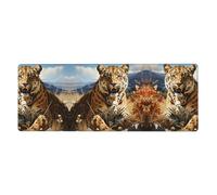 Leopard in Search of Prey Extra-Large Keyboard and Mouse pad (12x31.5 inches), Suitable for Computers, Game Consoles, etc., Suitable for Both Office and Study, improving Efficiency and Comfort!