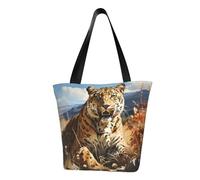 Leopard in search of prey Fashionable shoulder handbag, women's crossbody shoulder bag, suitable for weekend travel shopping shoulder bag