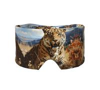 Leopard in Search of Prey Unisex Side Sleeping Headband, Sleeping Eye Mask and Ear Muffs, (26.8 * 4.3 inches), Indoor and Outdoor Travel Yoga Adjustable Comfort Eye and Ear Muffs,