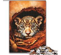Leopard in The Cave 1000 Piece Jigsaw Puzzles for Teenagers, for 14+ Train Your Brain And Your Hands Christmas Game Gifts (50x75cm)