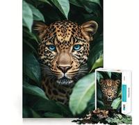Leopard in The Jungle 1000 Piece Jigsaw Puzzle for Teenagers Mindful Game Snug Cut Happy Challenge (38x52cm)