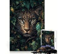 Leopard in The Jungle Jigsaw 1000 Pieces for Teenagers Brain Exercise Clean Joint Home Activity Night Fun (50x75cm)