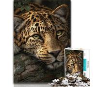 Leopard in The Wild Jigsaws Puzzles 1000 Pieces for Teenagers Gifts,Educational Games Home Decoration Deal As Gifts for The Whole Family (50x75cm)