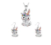 Leopard Jewelry Set Earrings For Women Sterling Silver 925 4th Of JulyDangle Mothers Day Christmas (C, One Size)