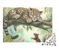 Leopard Jigsaw Puzzle for Adults 1000 Piece Paper Jungle Scene 70x50cm/1000pcs