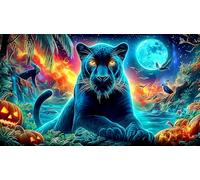 leopard Jigsaw Puzzles 1000 Pieces Fun and Challenging Family Game Puzzle Game Great Gift Idea for The Whole for Women, Gifts for Men 38x26cm/1000pcs