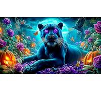 leopard Jigsaw Puzzles 1000 Pieces Fun and Challenging Family Game Puzzle Game Great Gift Idea for The Whole for Women, Gifts for Men 38x26cm/1000pcs