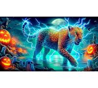 leopard Jigsaw Puzzles 1000 Pieces Fun and Challenging Family Game Puzzle Game Great Gift Idea for The Whole for Women, Gifts for Men 38x26cm/1000pcs