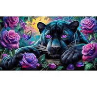 leopard Jigsaw Puzzles 1000 Pieces Fun and Challenging Family Game Puzzle Game Great Gift Idea for The Whole for Women, Gifts for Men 38x52cm/1000pcs