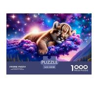 Leopard Jigsaw Puzzles for Adults 1000 Piece Fantastic Beasts Challenging Puzzles Home Decoration Puzzle Game for The Whole for Women, Gifts for Men 52x38cm/1000pcs