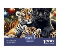 Leopard Jigsaw Puzzles for Adults 1000 Pieces Fantastic Beasts 100% Recvcled Cardboard Home Decoration Puzzle Game for The Whole for Women, Gifts for Men 70x50cm/1000pcs