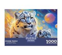 Leopard Jigsaw Puzzles for Adults 1000 Pieces Fantastic Beasts Challenging Puzzles Family Puzzle Educational Games Puzzle for The Whole for Women, Gifts for Men 38x26cm/1000pcs