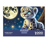Leopard Jigsaw Puzzles for Adults 1000 Pieces Fantastic Beasts Challenging Puzzles Family Puzzle Educational Games Puzzle for The Whole for Women, Gifts for Men 70x50cm/1000pcs