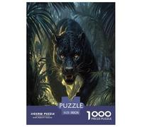 Leopard Jigsaw Puzzles for Adults Challenging Puzzles The Impossible Challenge 1000 Pieces Difficult Hard Jigsaw Puzzles for Man And Woman with Letters on Back 38x26cm/1000pcs