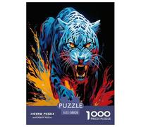 Leopard Jigsaw Puzzles Puzzles for Adults Kids. 1000 Piece Impossible Challenge Toy Educational Game Home Decoration for Educational Games Gifts 38x26cm/1000pcs