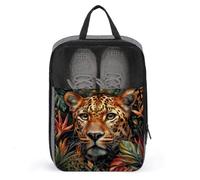 Leopard Jungle Simple Shoe Bag for Travel Daily Use Anti-dust Storage Carrier Golf Shoe Pouch