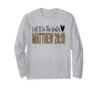 Leopard Left It in The Water Matthew 28:19 Long Sleeve T-Shirt