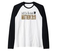 Leopard Left It in The Water Matthew 28:19 Raglan Baseball Tee