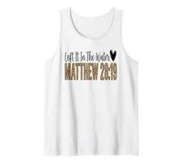 Leopard Left It in The Water Matthew 28:19 Tank Top