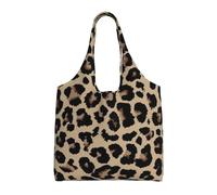 Leopard Leopard Print,Reusable Tote Bags Grocery Bags Large Capacity Canvas Shopping Shoulder bag