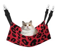Leopard Lion Tiger Animal Pri,Cat Hanging Hammock Soft Double Sided Hanging Bed for Small Dogs Pet,L