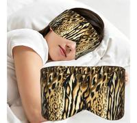 Leopard Lion Tiger Skin Fur Brindle, Sleep Mask for Home Travel, Full Eye Covers Light Blocking Eye Mask Sleep Eye and Ear Muffs